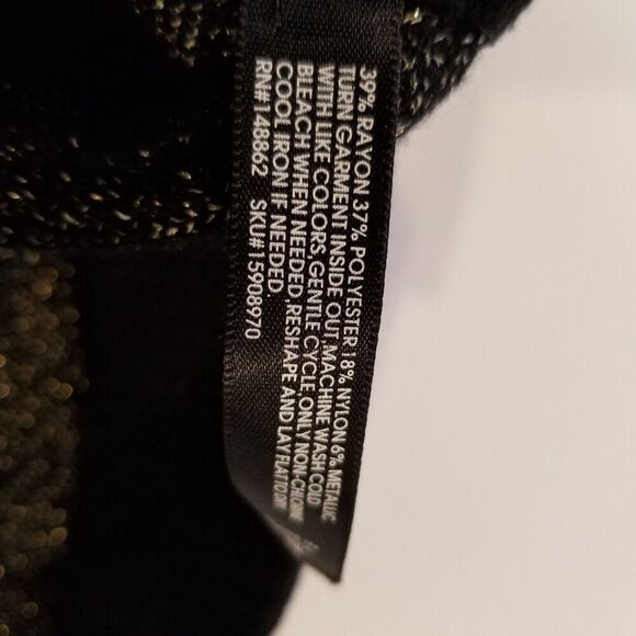 Torrid Women Plus Platinum Sweater Legging Pants Sz 3X  Lurex Black Pull On Cozy - Picture 8 of 8